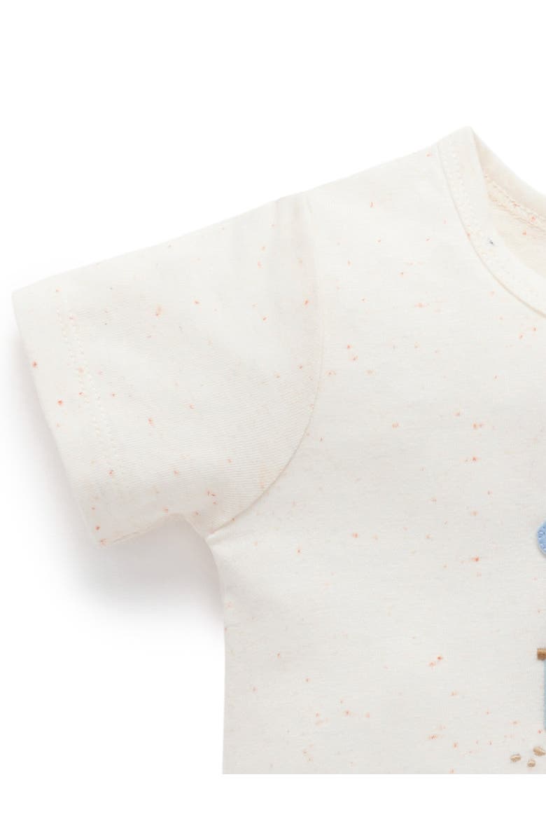 Purebaby Ice Cream Cart Top & Shorts Set, Alternate, color, Laguna Stripe