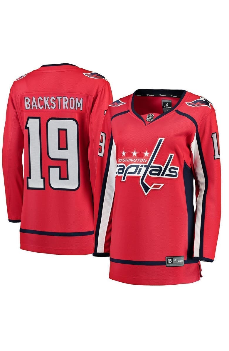 FANATICS Women's Fanatics Branded Nicklas Backstrom Red Home Breakaway Player Jersey, Main, color, Red