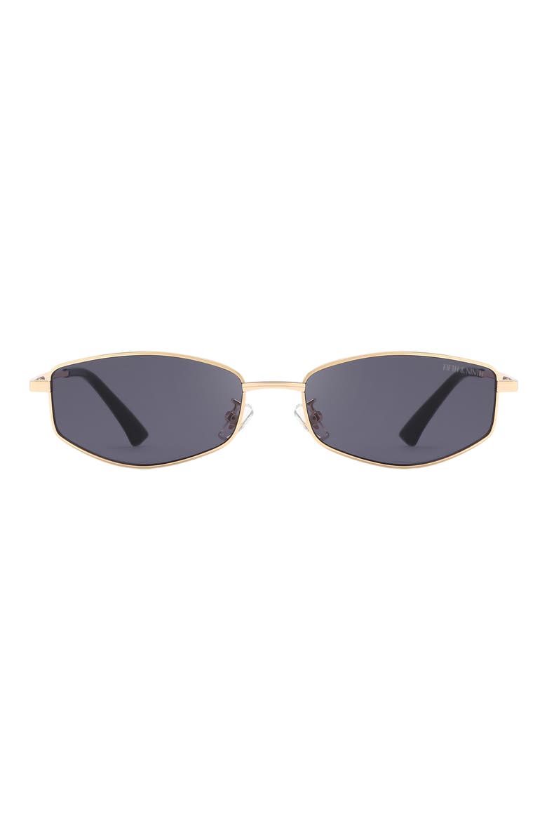 Rowan 53mm Polarized Geometric Sunglasses, Main, color, GOLD / BLACK
