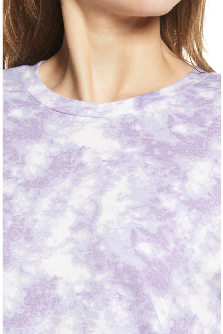 Tie Dye Sweatshirt, Alternate, color, PURPLE TIE DYE