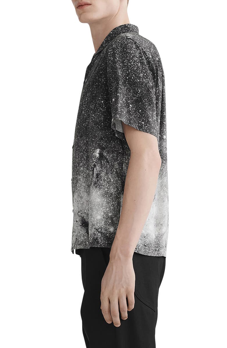 rag & bone Avery Print Short Sleeve Button-Up Shirt, Alternate, color, 
