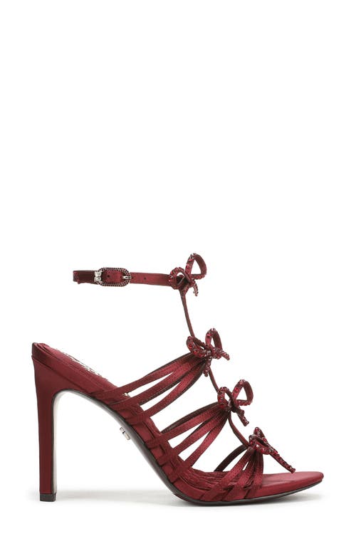 Sam Edelman Iman Ankle Strap Sandal In Burgundy