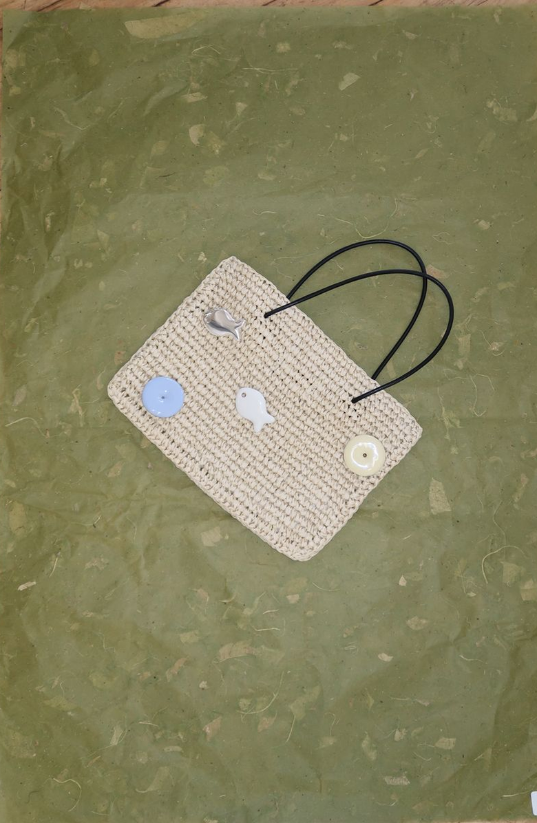 Joiana Jewelry Donut Brooch, Alternate, color, White Silver