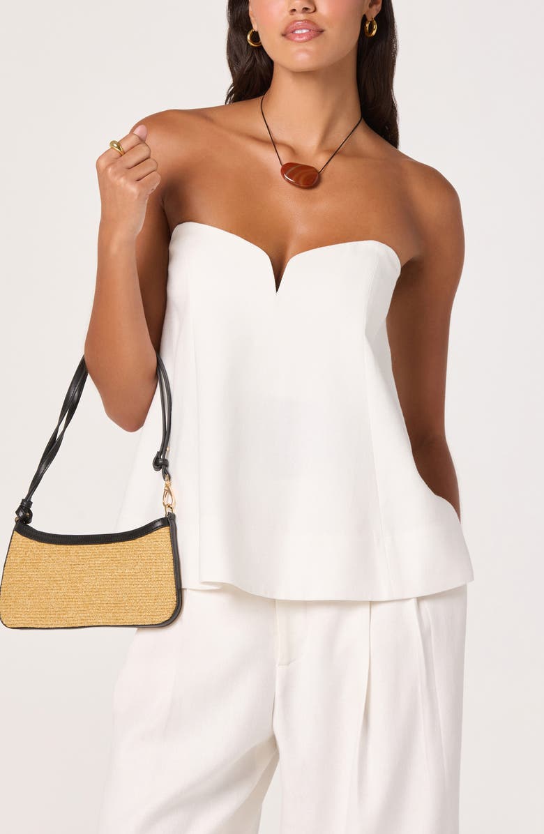 ASTR the Label Talulla Strapless Top, Main, color, Off White