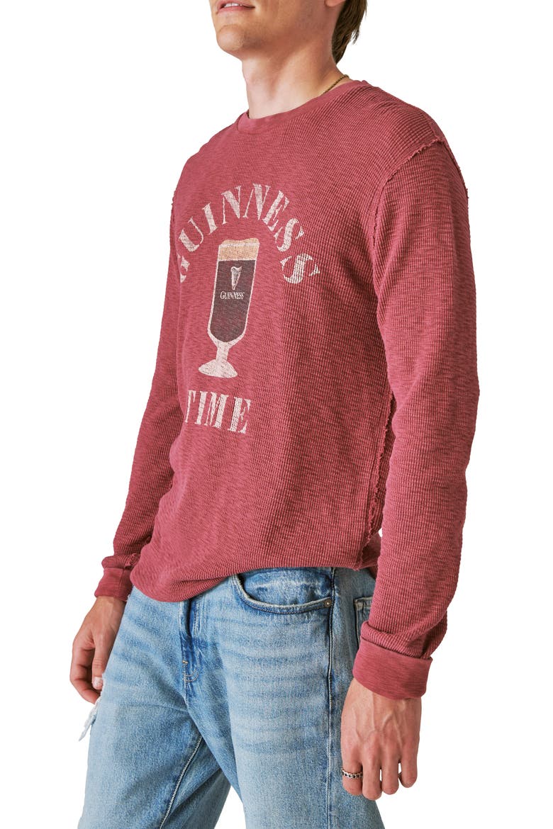 Guinness Thermal Cotton Top, Alternate, color, CORDOVAN