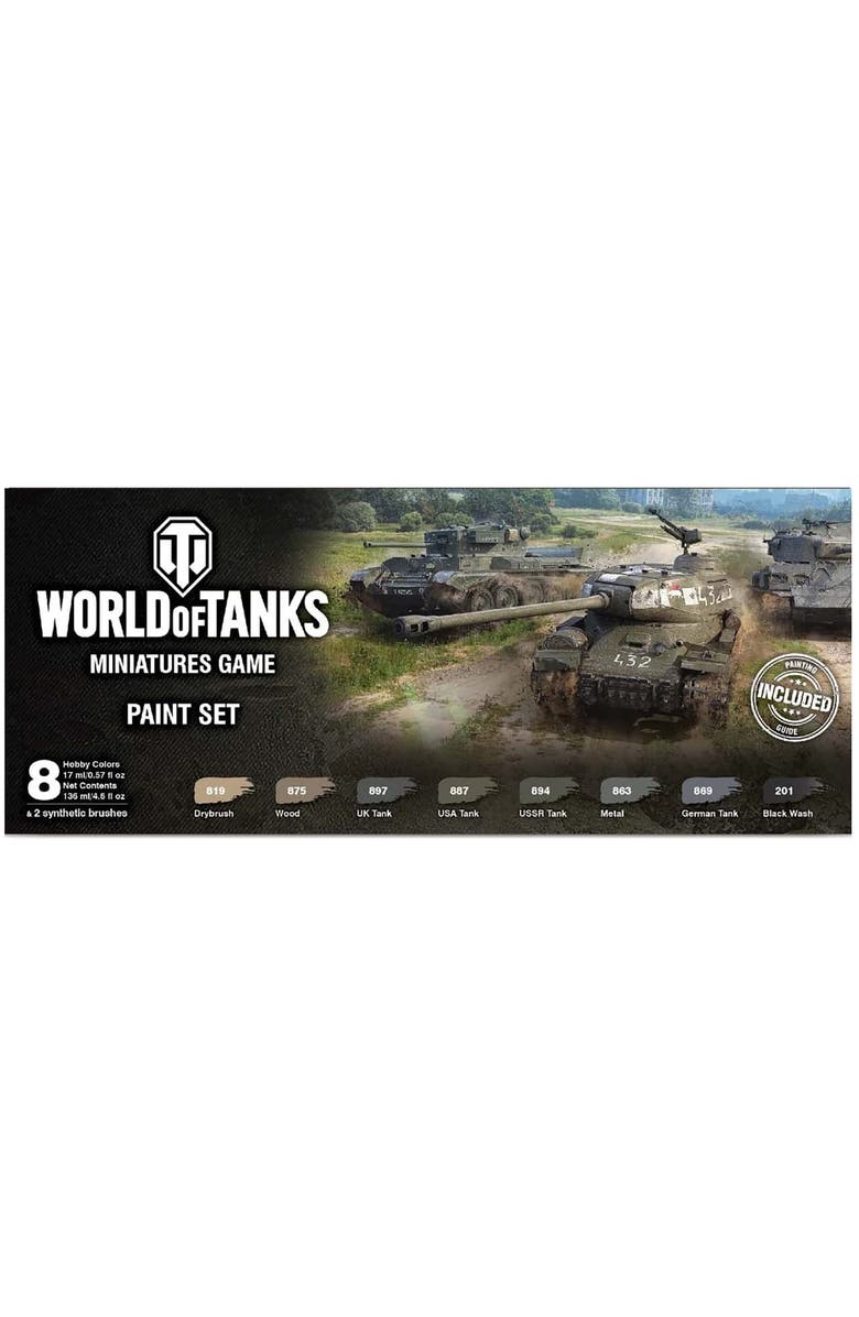 World Of Tanks Paint Set Miniatures Rpg Accessory, Gale Force Nine, Alternate, color, Multicolored