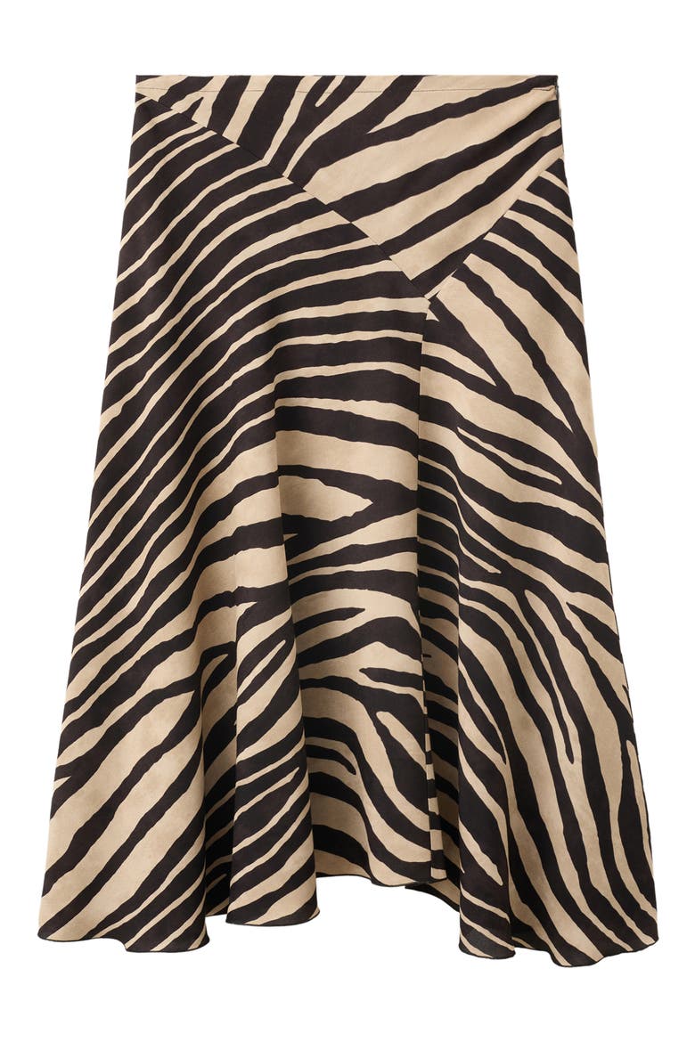 Asymmetric Midi Skirt, Main, color, BLACK