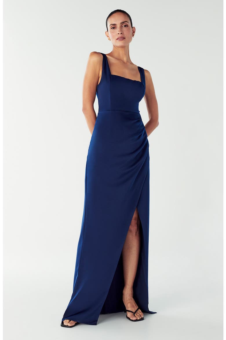 Detroit Maxi Dress, Alternate, color, Navy Blue