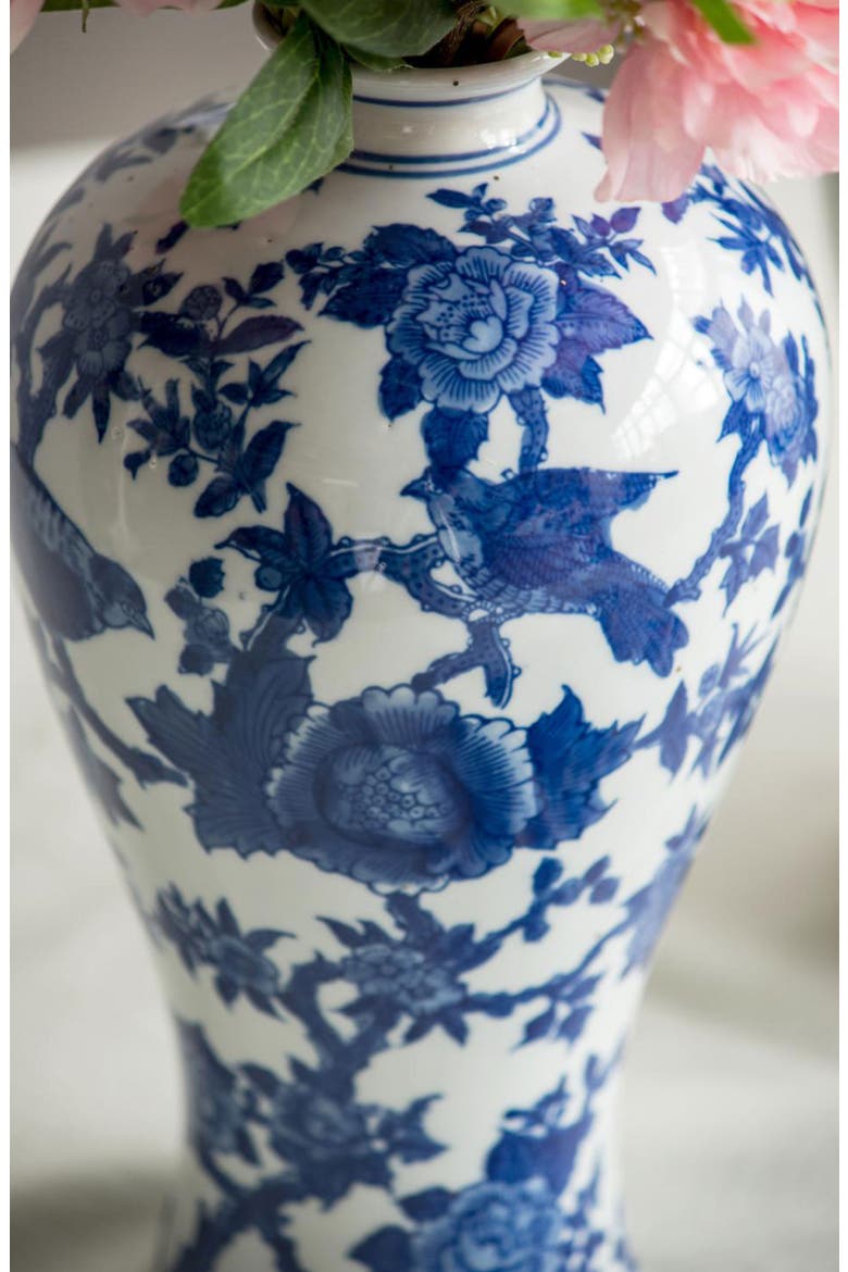 Ren Bird Vase, Alternate, color, BLUE