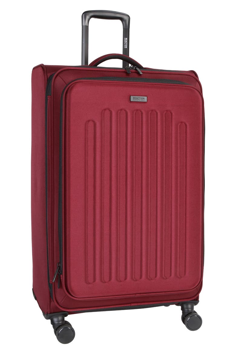 The Venturer 28 Inch Checked Suitcase, Alternate, color, WINE