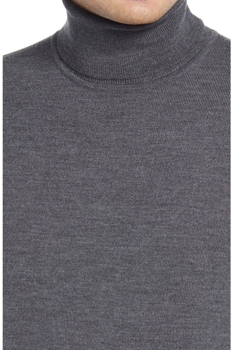 Washable Merino Wool Turtleneck, Alternate, color, GREY MAGNET HEATHER