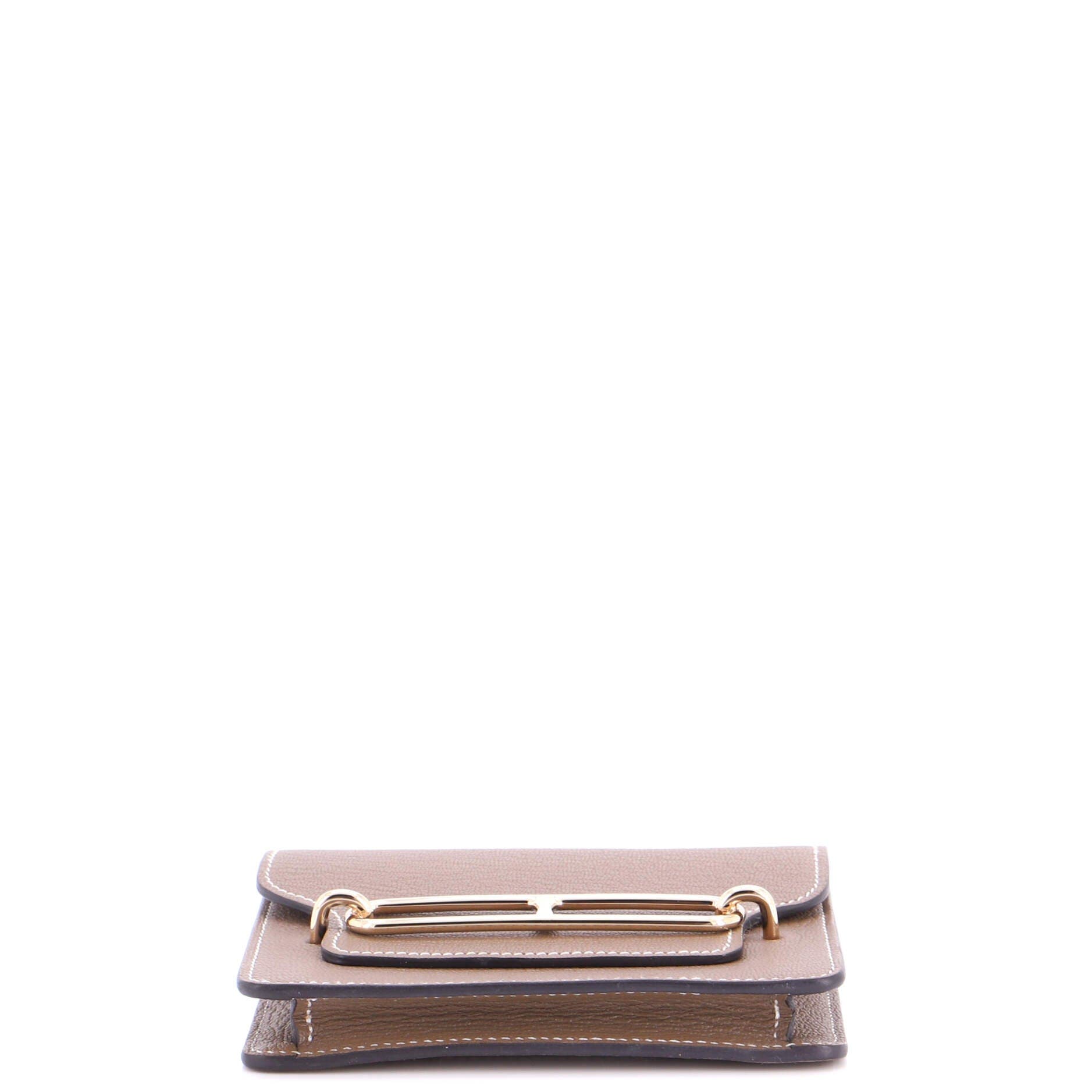 Roulis Slim Wallet Chevre Mysore, Alternate, color, Etoupe