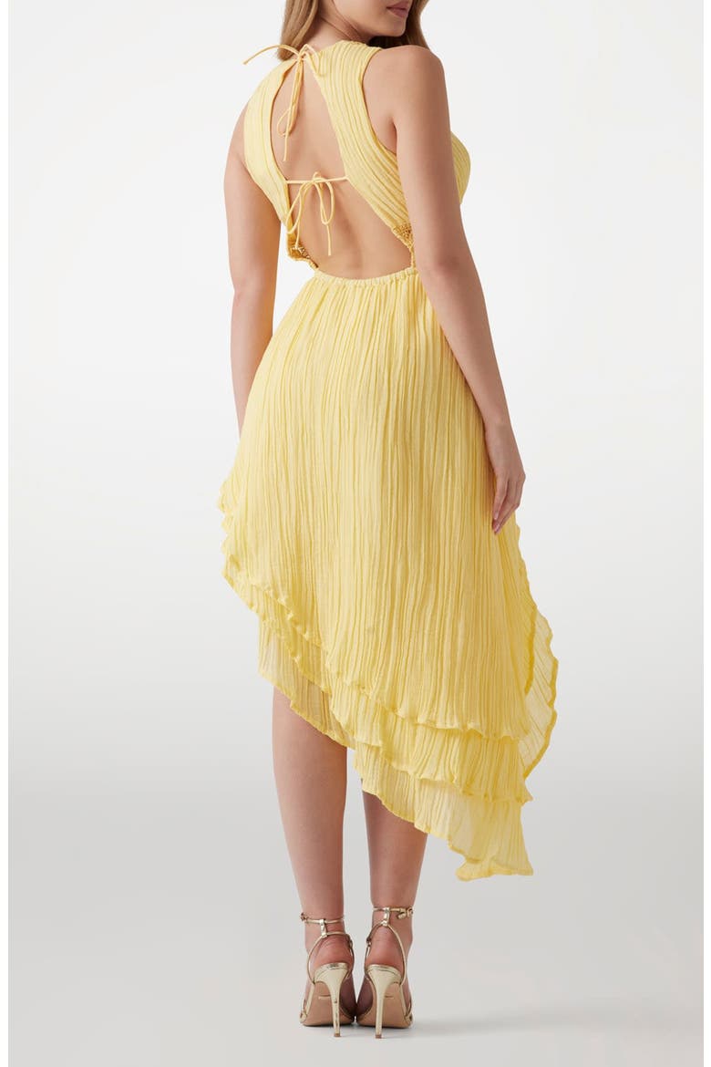 Danny Asymmetric Hem Dress, Alternate, color, BRIGHT YELLOW