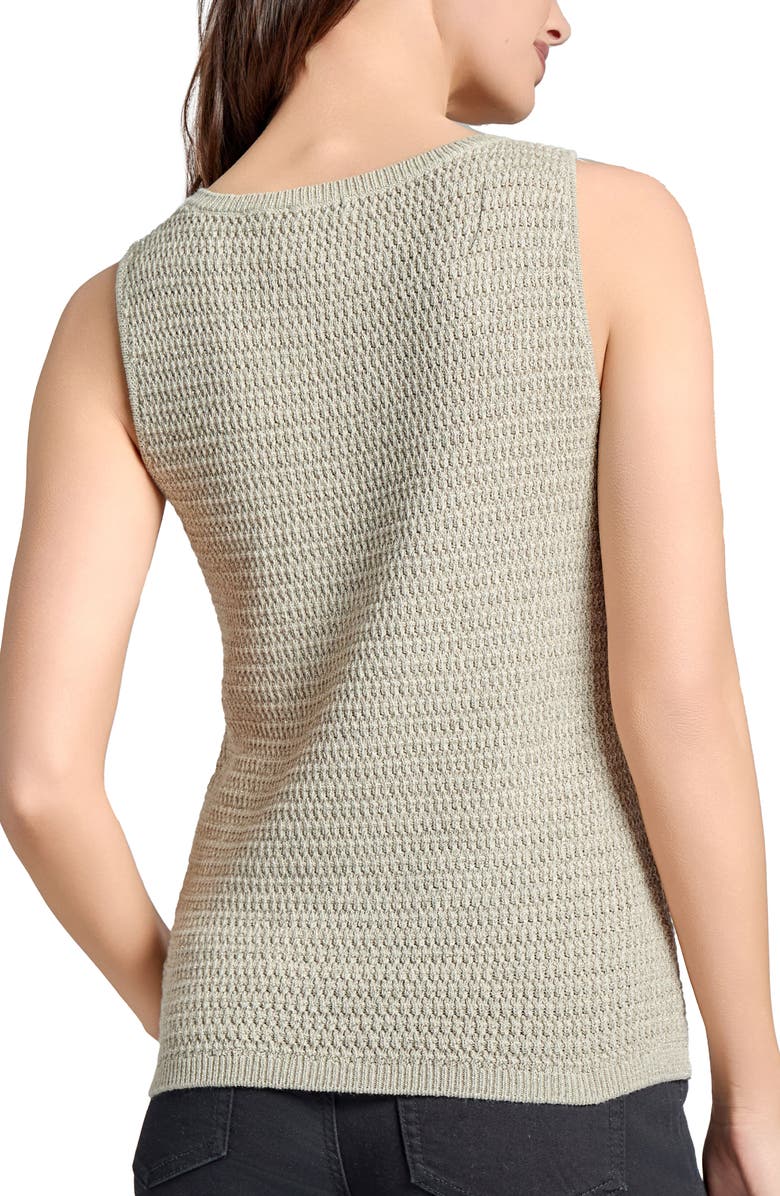 Jones New York Metallic Cotton Sweater Tank, Alternate, color, 