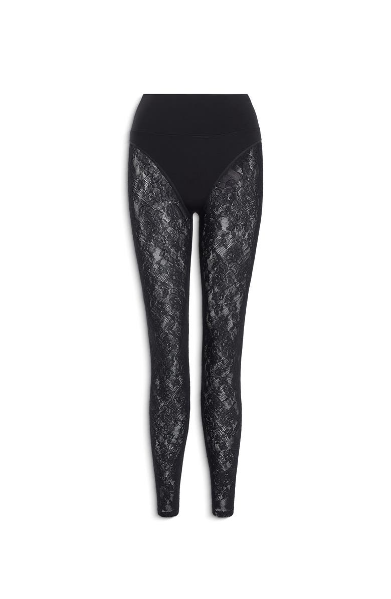 Fleur Du Mal Le Stretch Lace Legging, Alternate, color, Black