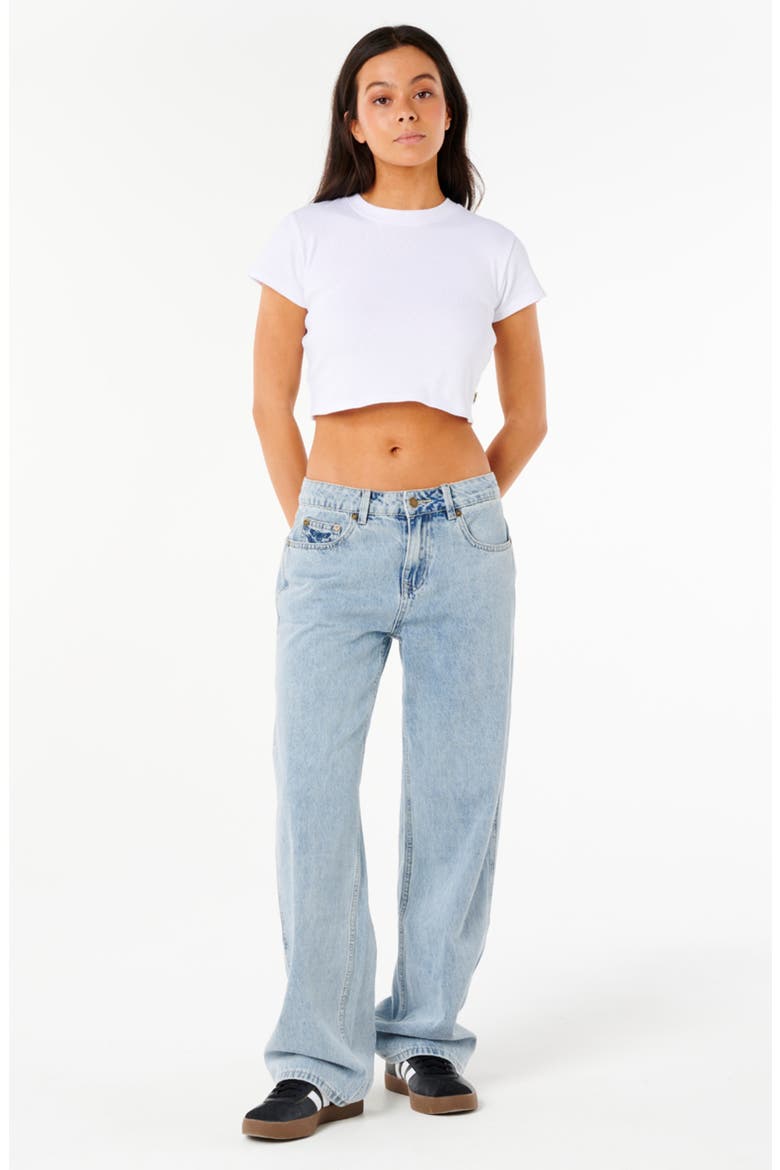 Aggie Low Rise Relaxed Fit Jeans, Alternate, color, VINTAGE BLUE