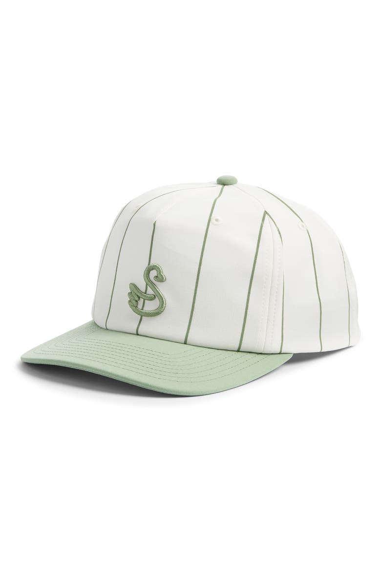 Larry Water Resistant Snapback Baseball Cap, Main, color, BASIL