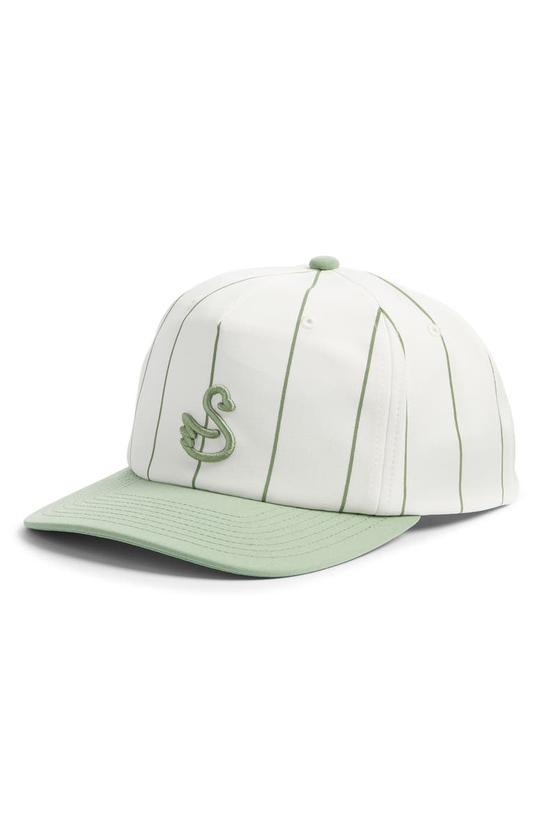 Swannies Larry Water Resistant Snapback Baseball Cap, Main, color, Basil