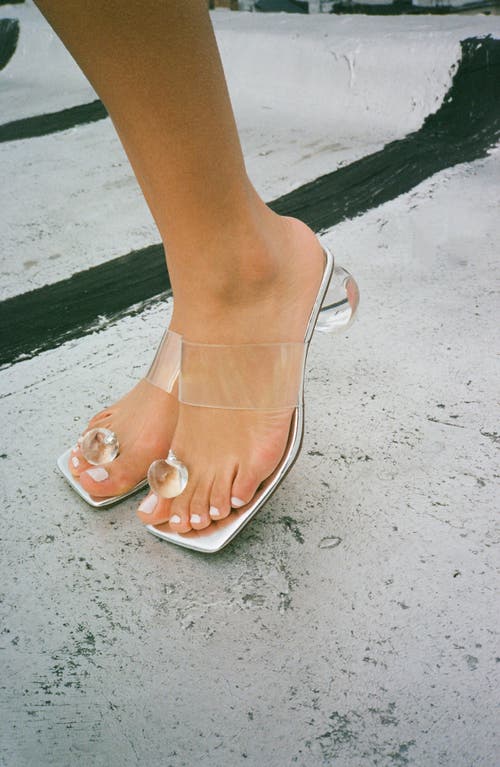 Jeffrey Campbell Latus Sandal In Silver