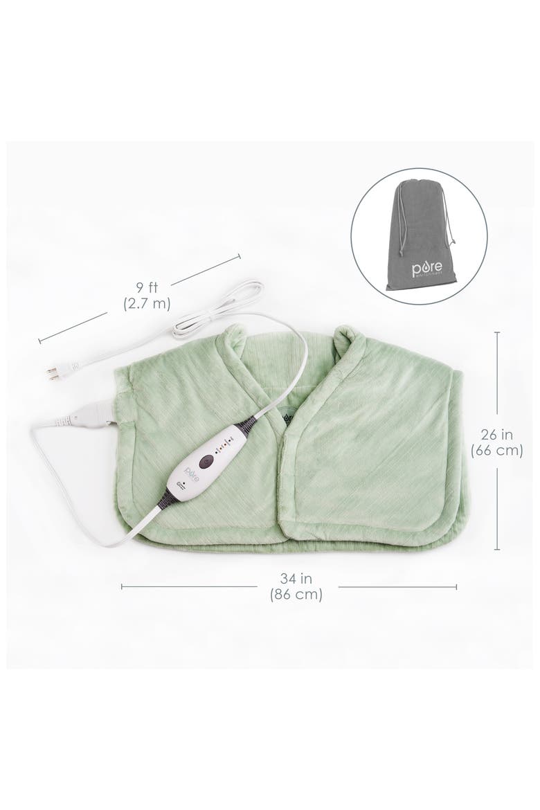Weighted Warmth Neck & Shoulders Heating Wrap, Main, color, JADE