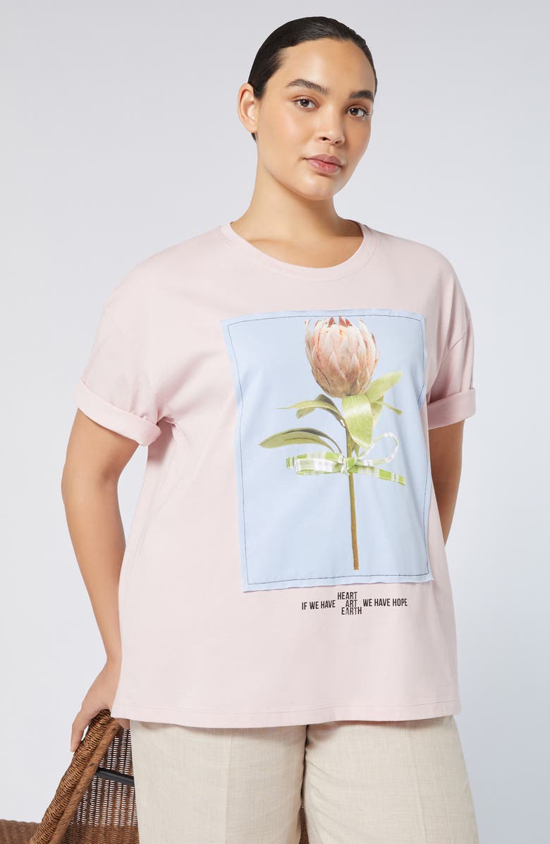 Marina Rinaldi Fennec Graphic T-Shirt, Alternate, color, Pink