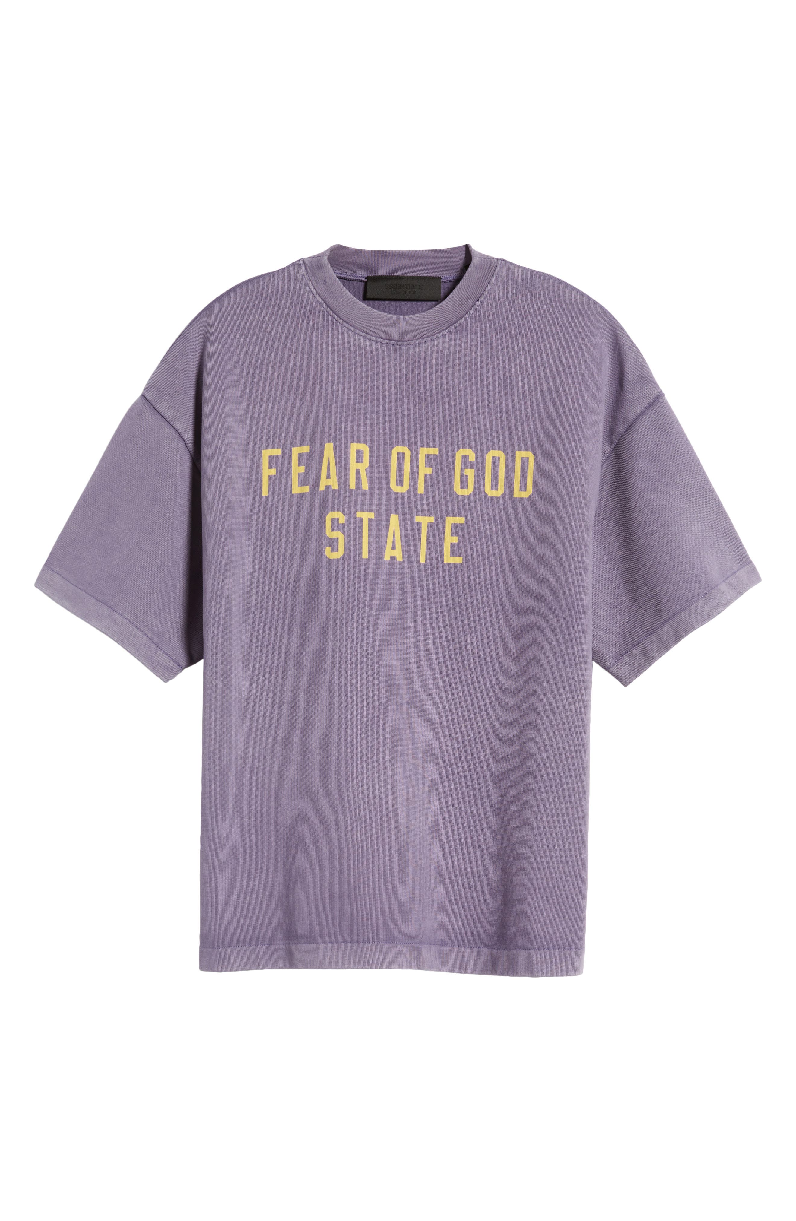 Fear of God Essentials Kids' Oversize Heavyweight Cotton Graphic T ...