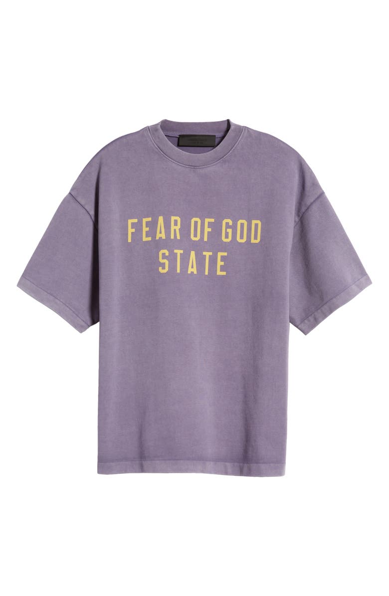 Fear of God Essentials Kids' Oversize Heavyweight Cotton Graphic T-Shirt, Main, color, Lavender