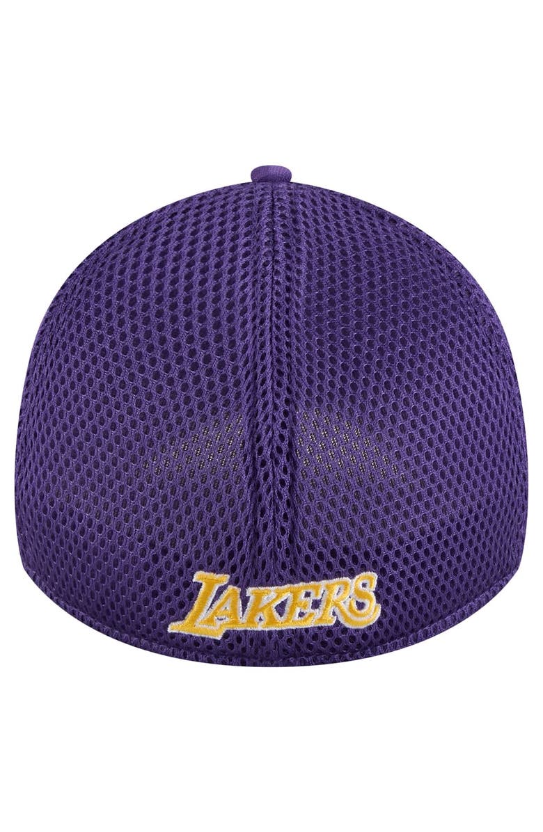 New Era Men's New Era Purple Los Angeles Lakers Subtle Camo 39THIRTY Flex Hat, Alternate, color, Purple
