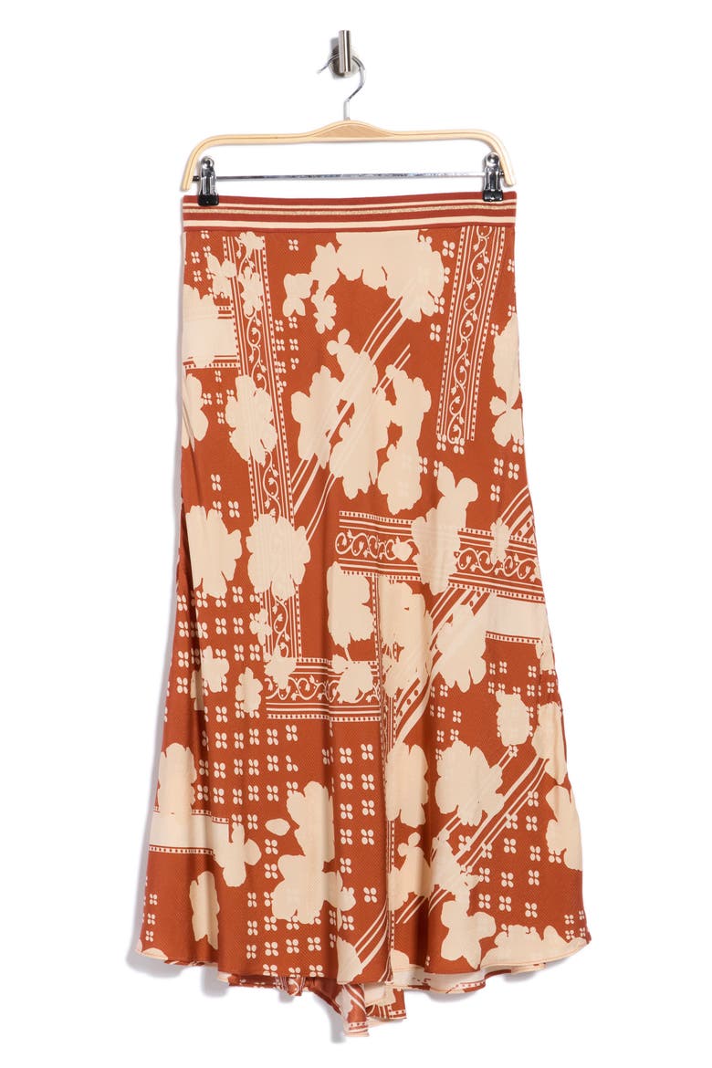 Alexander Printed Skirt, Main, color, AMBER COMBO