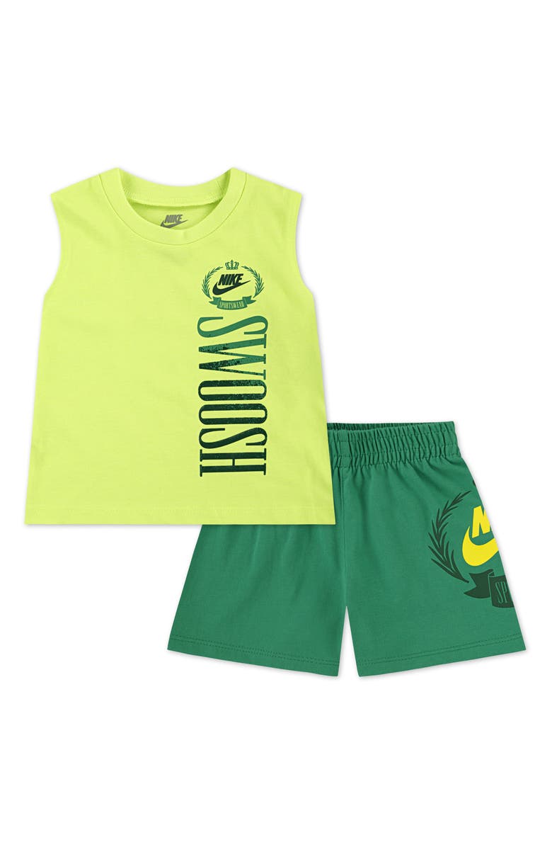 Nike Swoosh Graphic Tank & Shorts Set, Main, color,