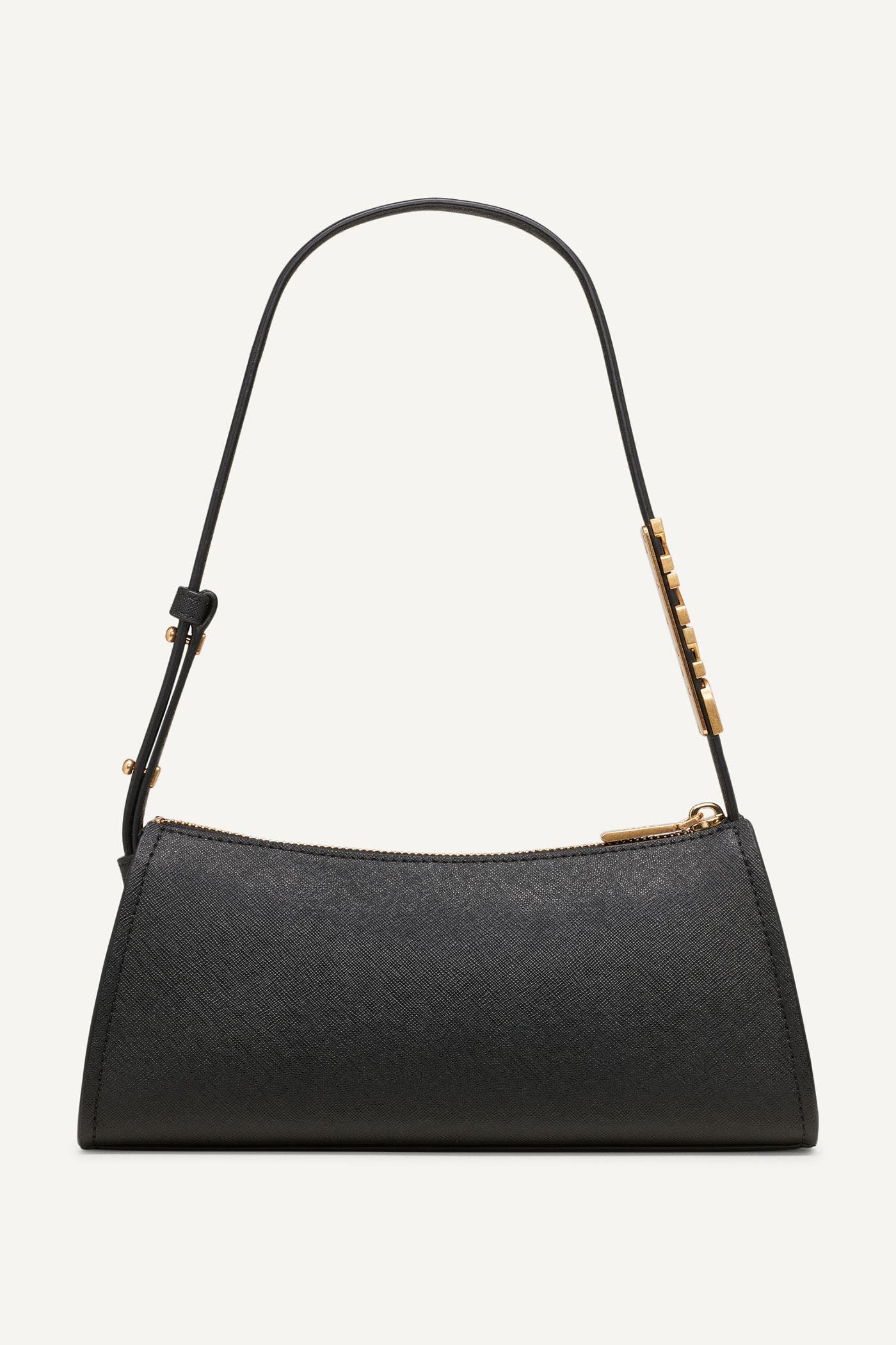 DKNY Avril Top-Zip Shoulder Bag, Alternate, color, Black/Gold