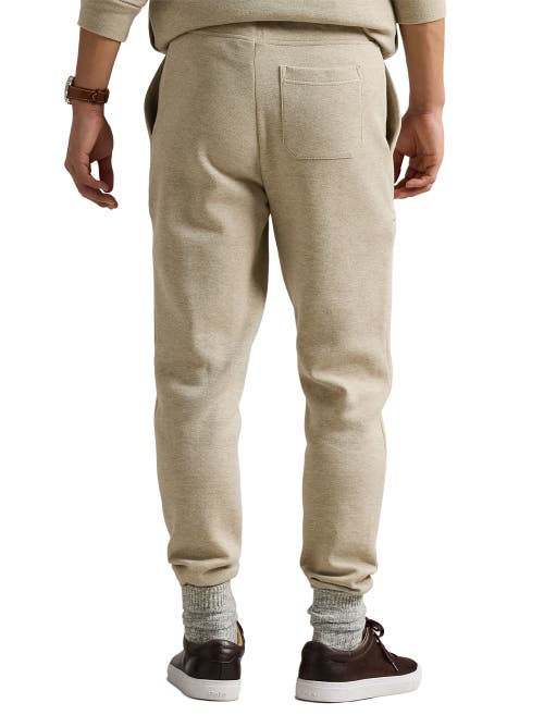 Polo Ralph Lauren Double Knit Mesh Jogger Pants In Tuscan Beige Heather