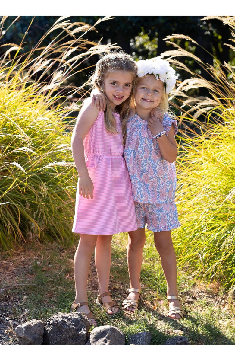 Busy Bees Lee Lee Ruffle Hem Shorts Pink Azalea, Alternate, color, Pink Azalea