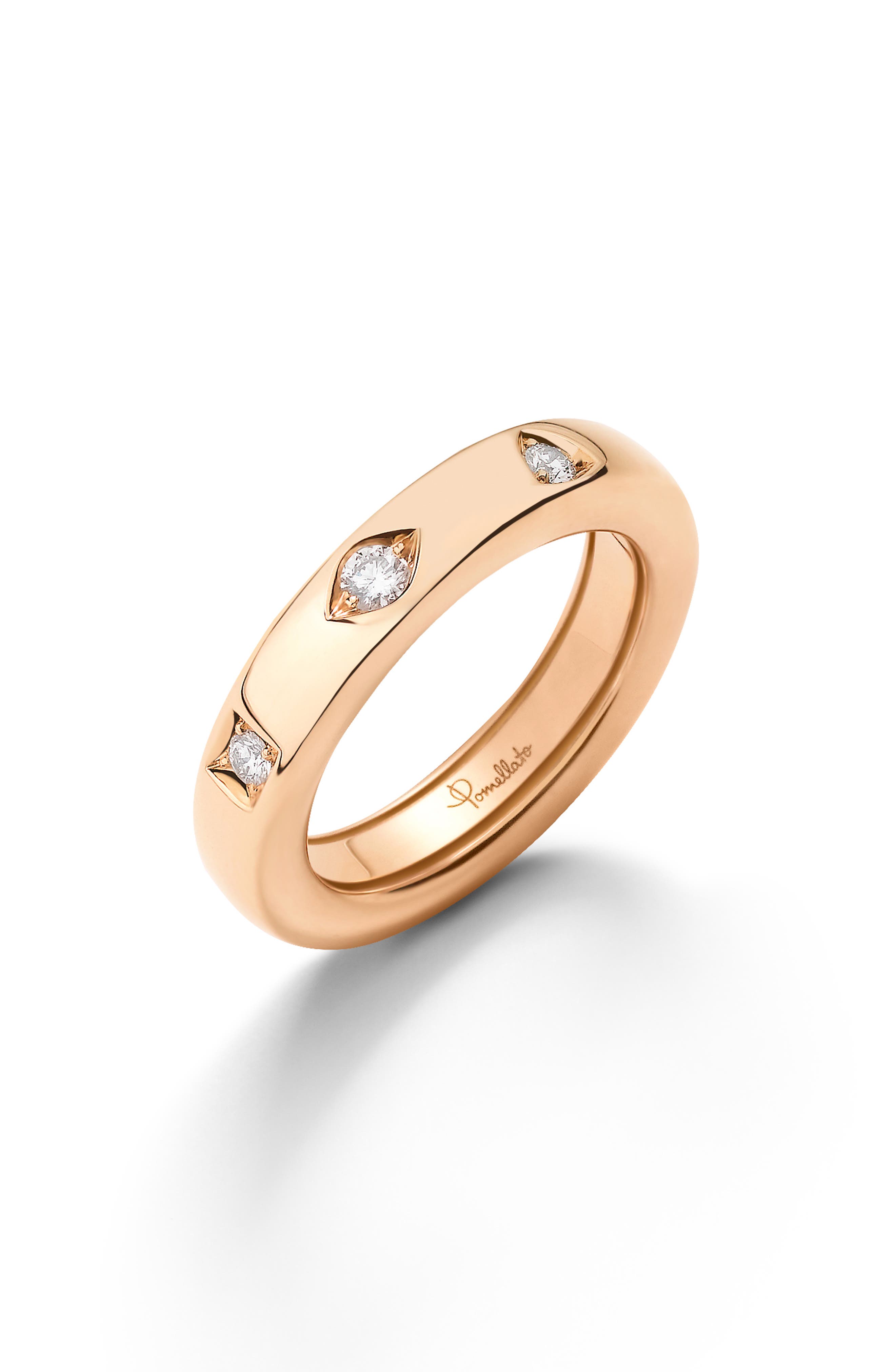 Pomellato Iconia Extra Slim Ring In Gold