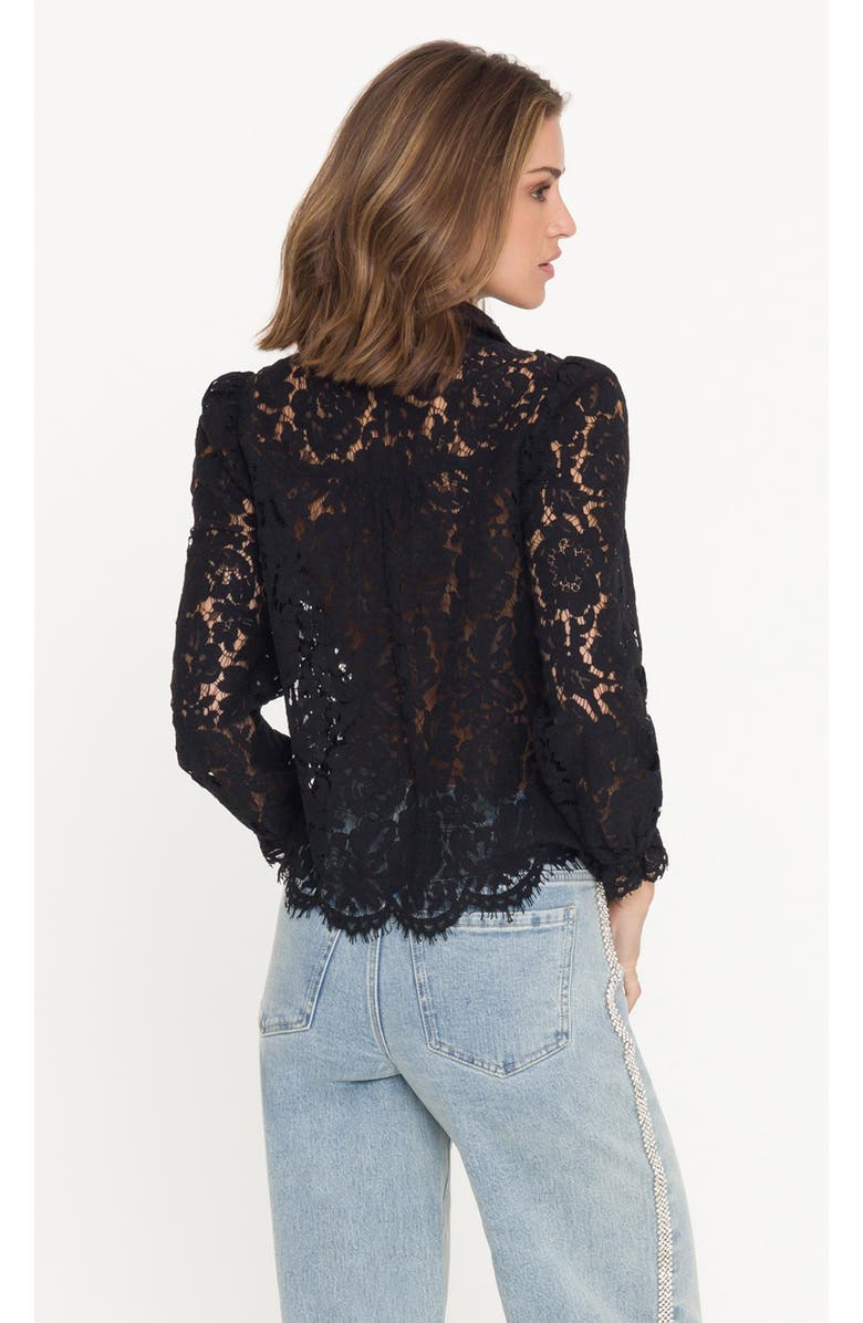 Generation Love Lina Lace Shirt, Alternate, color, Black