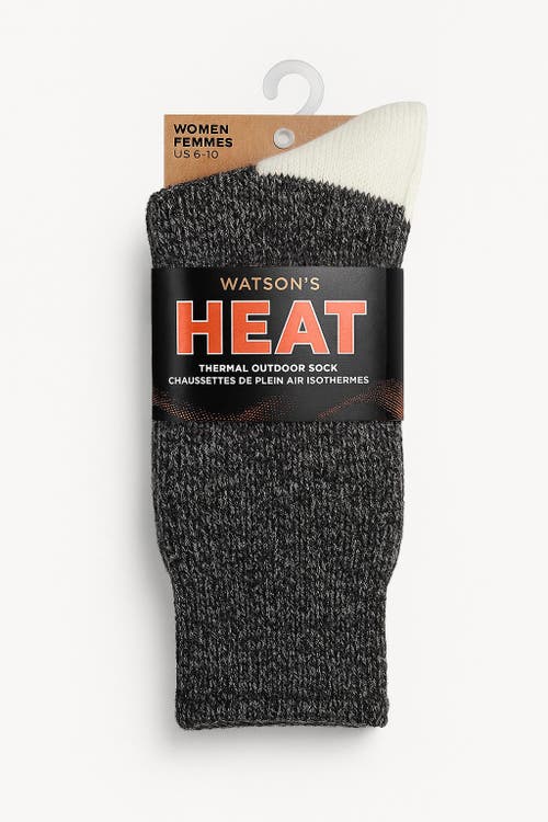 Watson's Womens Heat Thermal Crew Socks In Gray