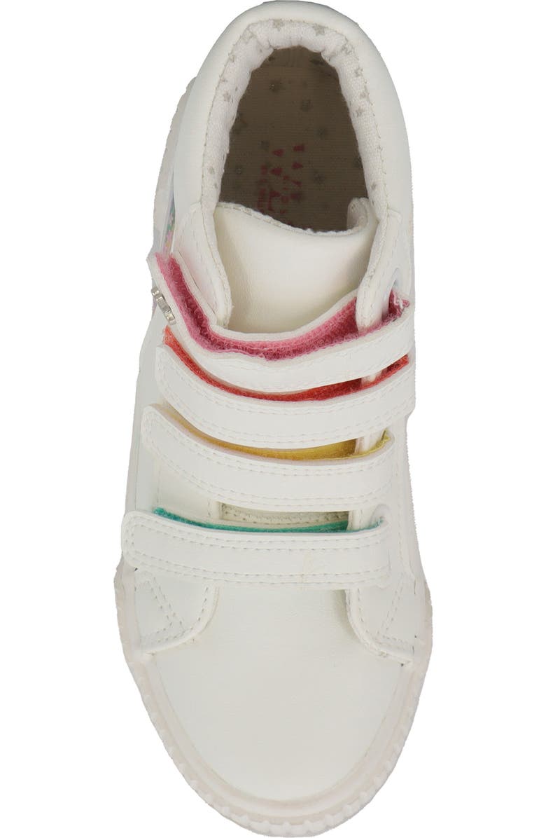 YOKI Kids' Rainbow Detail High Top Sneaker, Alternate, color,