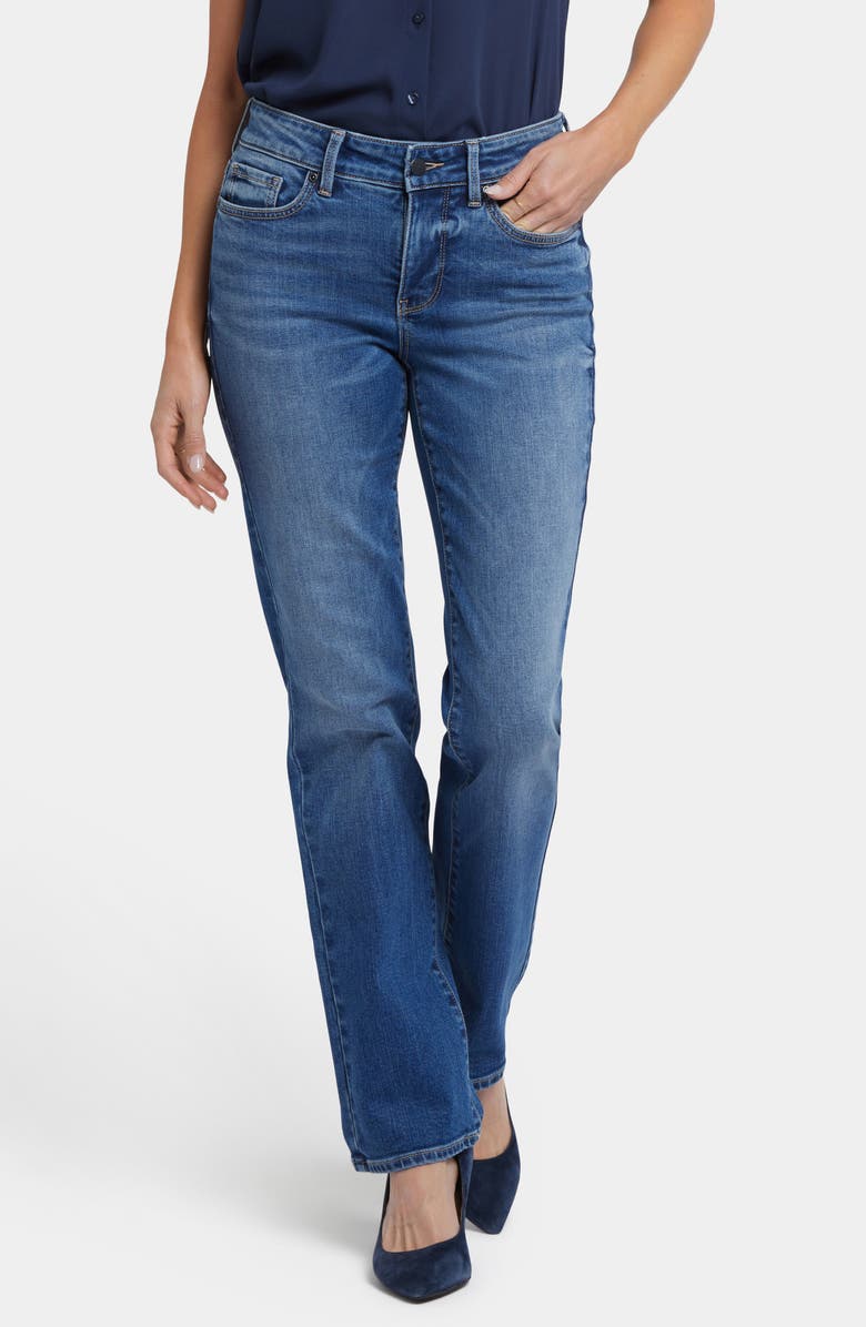 NYDJ Marilyn Straight Leg Jeans, Main, color, Picasso Lake