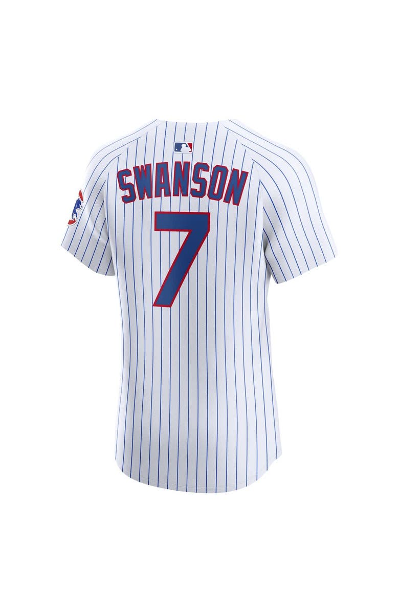 Nike Men's Nike Dansby Swanson White Chicago Cubs Home Elite Jersey, Alternate, color, White