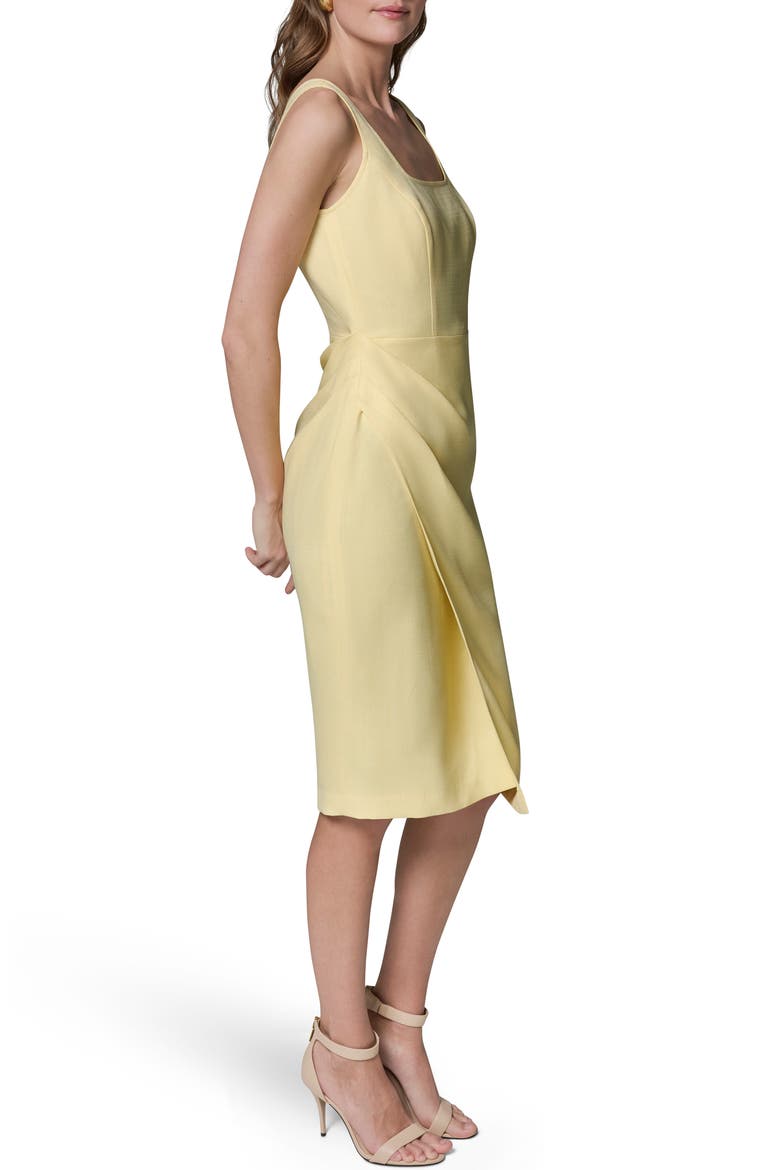 Faux Wrap Sheath Dress, Alternate, color, PANNA COTTA