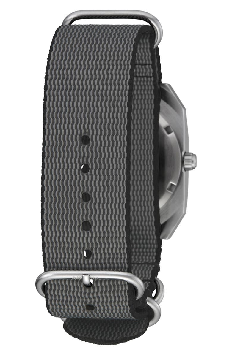 Nixon The Scout Camo Strap Watch, 35mm, Alternate, color, Silver / Charcoal