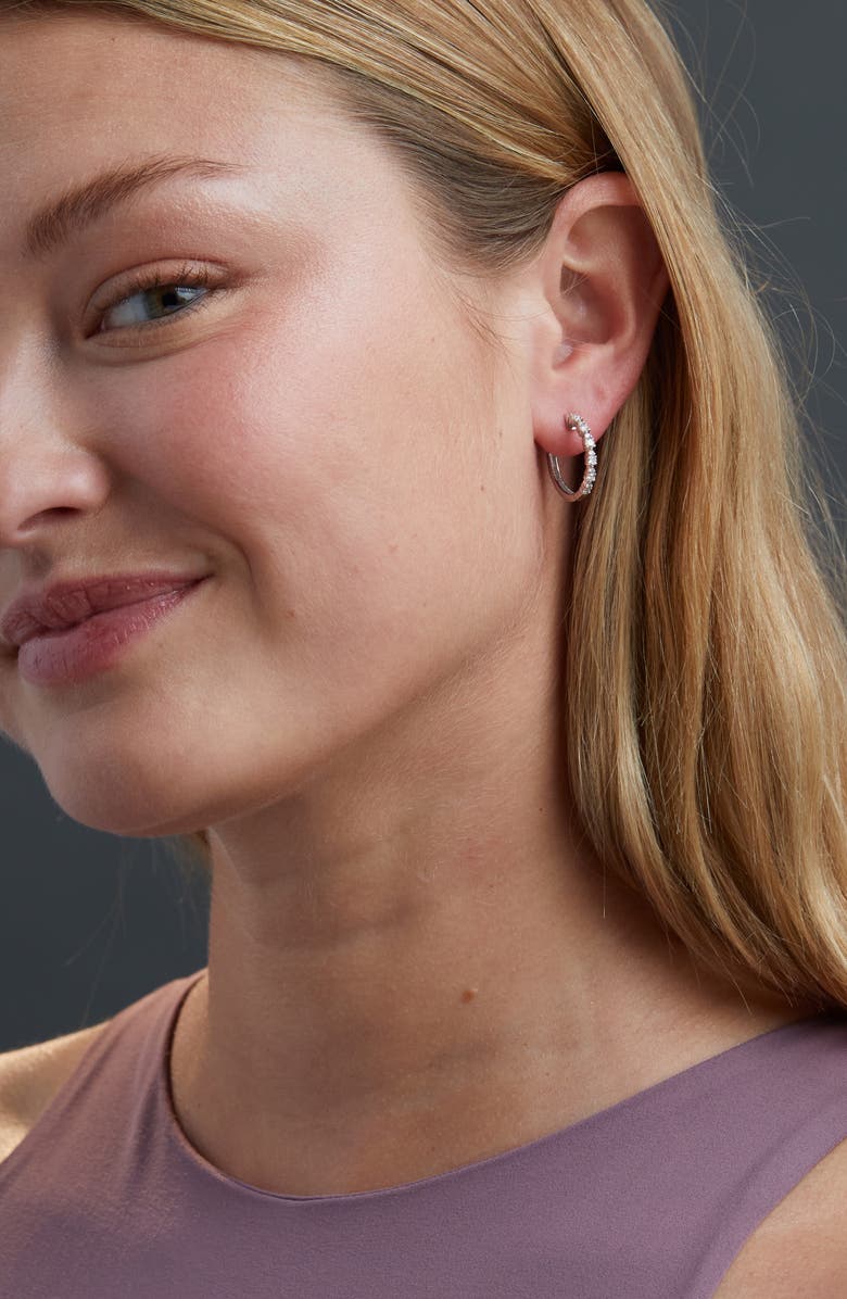 Bony Levy Liroa Diamond Hoop Earrings, Alternate, color,