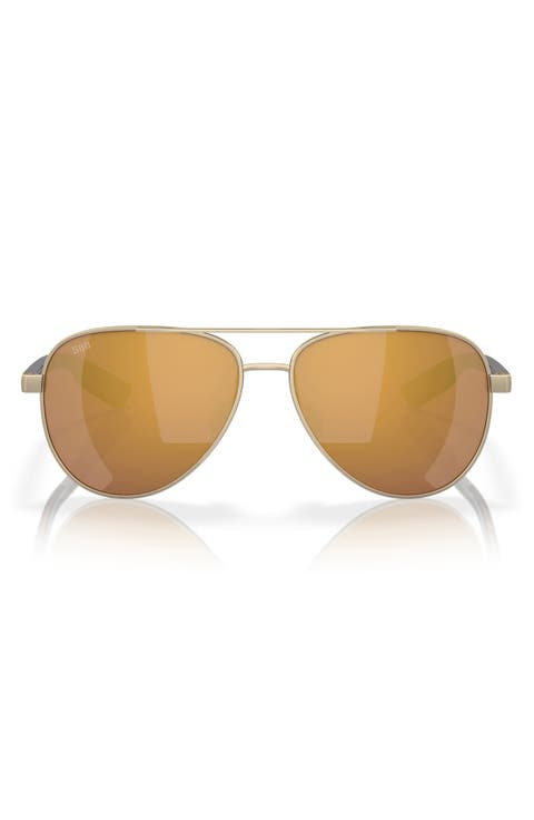 57mm Aviator Sunglasses
