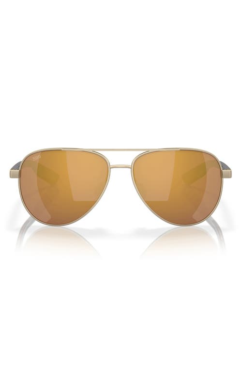 Costa Del Mar 59mm Polarized Mirrored Aviator Sunglasses