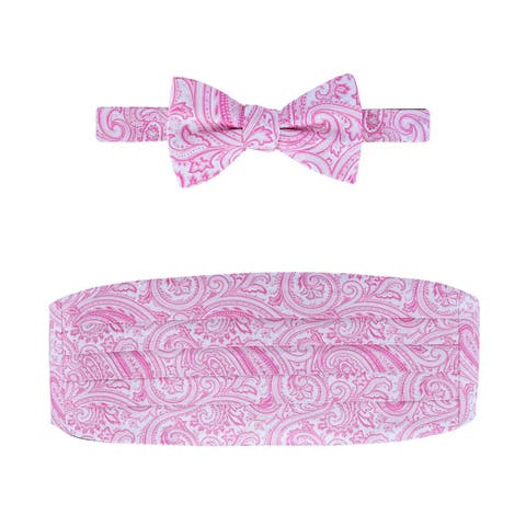 Sobee Paisley Cummerbund and Bow Tie Set