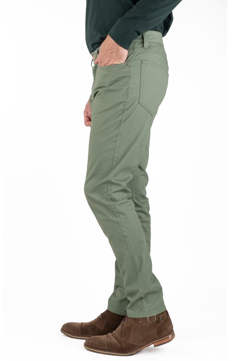 Straight Leg Stretch Cotton Twill Pants, Alternate, color, LAUREL WREATH
