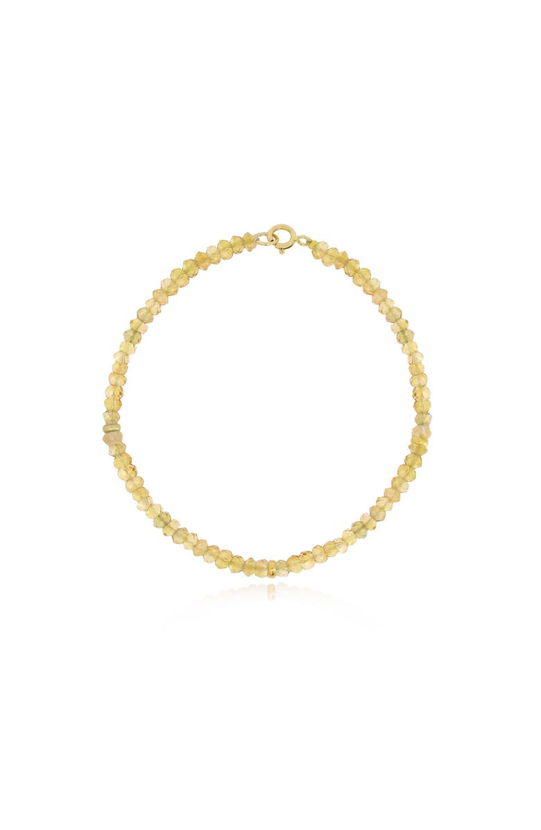 The Lovery Fine Jewelry Citrine Bead Bracelet, Main, color, Citrine