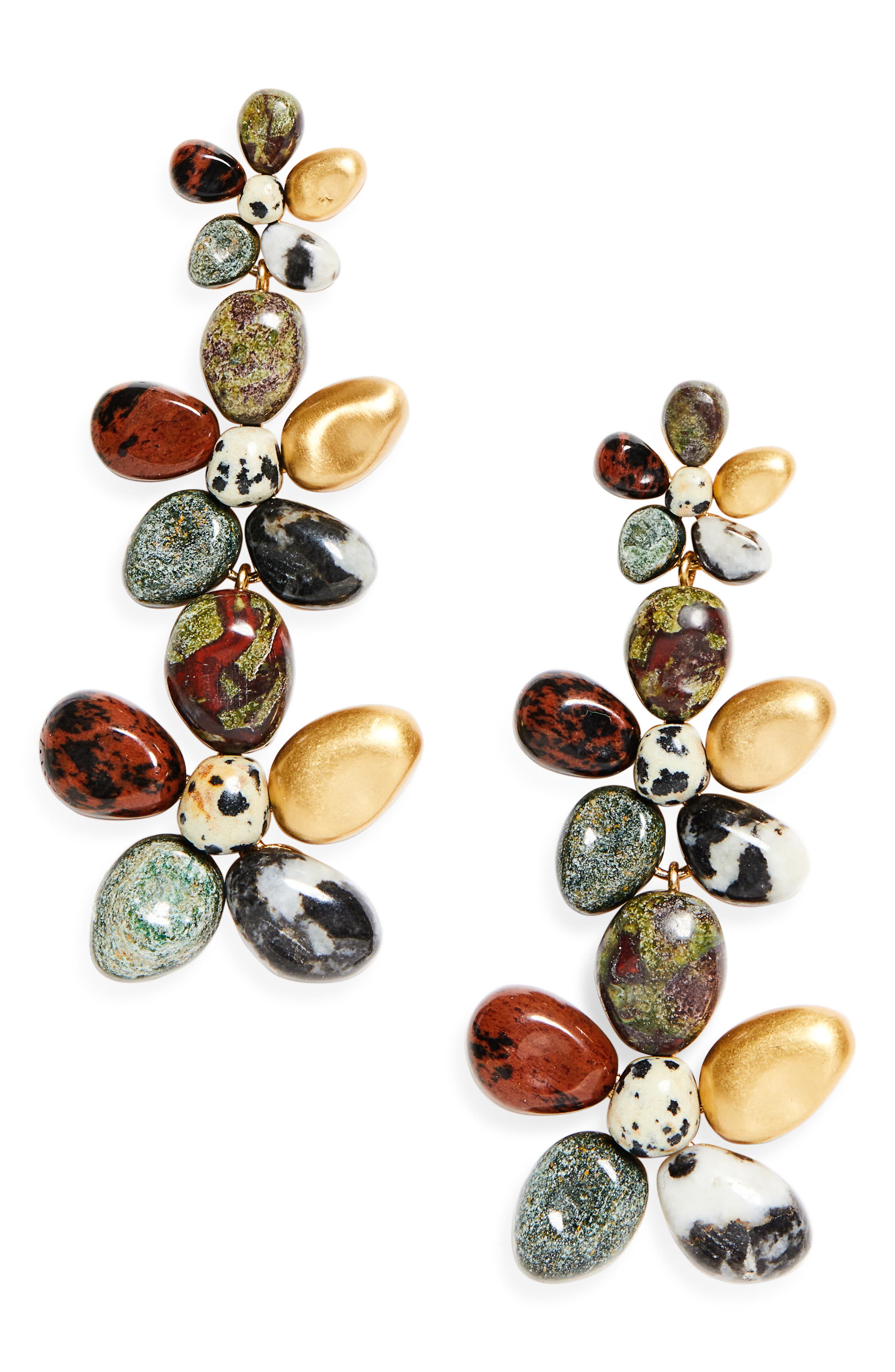 Zimmermann Norma Stone Dangle Drop Earrings In Multi