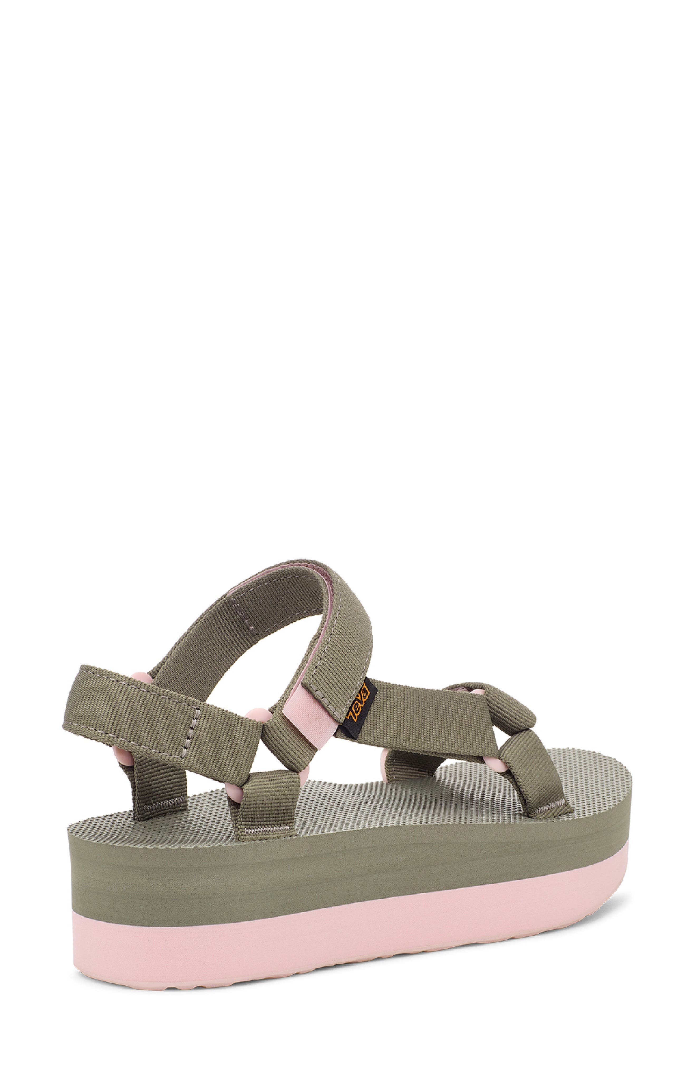 Teva Universal Platform Sandal, Alternate, color, Olive/ Whisper