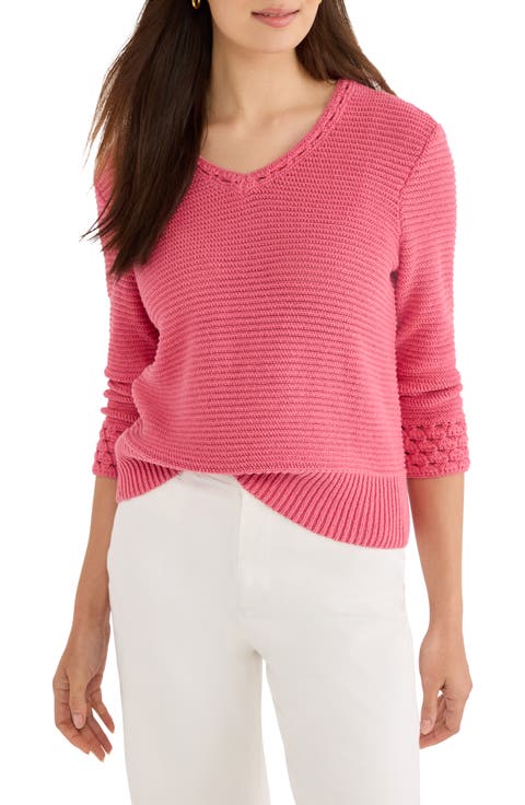 Edged Pop Stitch Sweater